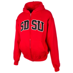 SDSU Classic Twill Zip Sweatshirt-Red