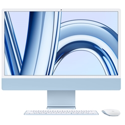 24-inch iMac: Apple M3 Chip With 8-core CPU And 10-core GPU, 512GB - Blue