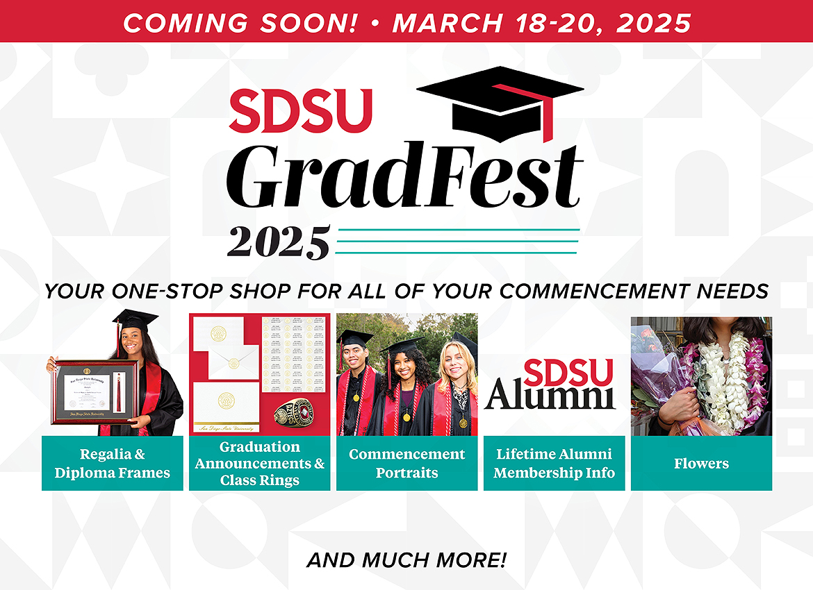 Coming Soon! GradFest March 26-28 2024, Your One Stop Shop for All Your Commencement Needs