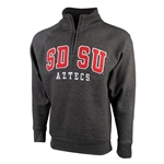 SDSU Aztecs 1/4 Zip Sweatshirt-Charcoal