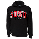 SDSU Dad Pullover sweatshirt-Black