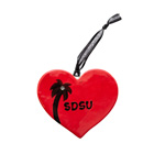 SDSU Heart Ornament