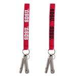 Security Keystrap with Flashlight and Whistle SDSU