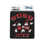 SDSU Aztecs with Mickey and Minnie Holding Hands Disney Decal