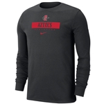 2024 Nike Sideline Dri-Fit Cotton Team Issue Long Sleeve Tee SD Interlock Aztecs Athletics