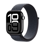 Apple Watch Series 10: GPS, 42mm, Jet Black Aluminum Case with Ink Sport Loop