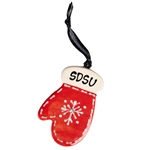 Ceramic Ornament SDSU Mitten