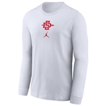 Nike Jordan Long Sleeve Shooting Shirt SDI over Jumpman