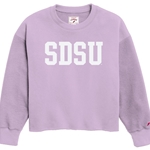 Women's Reverse Fleece Crewneck With SDSU