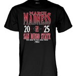 2025 SDSU Men's Basketball March Madness Tee