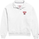 Womens Collared Sweatshirt SDSU Over SD Interlock