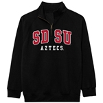 SDSU Aztecs 1/4 Zip Sweatshirt-Black