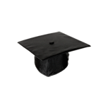 Graduation Regalia Cap-Black