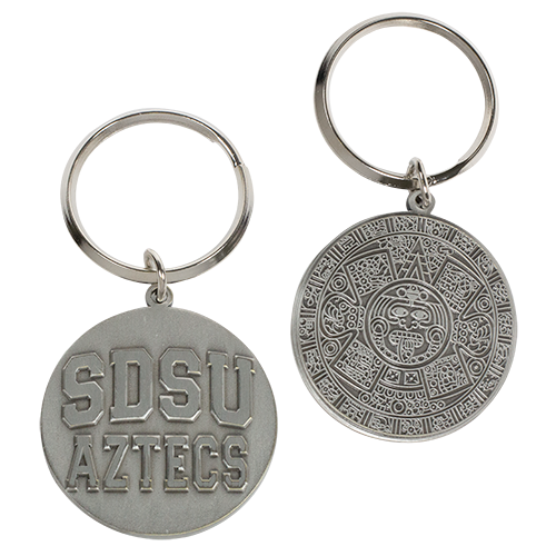 925 sterling silver keychain Aztec Calendar Keychain