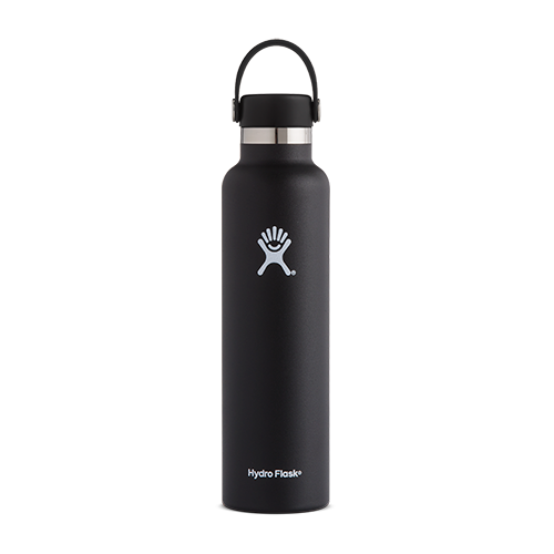 Bottle Holder - 24Bottles® flask with black fabric cover