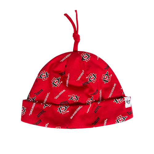 red baby beanie