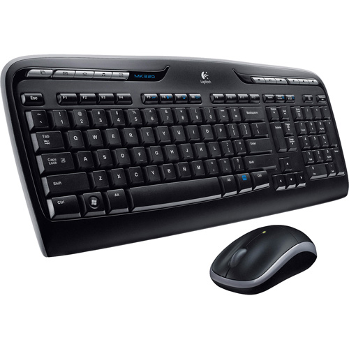 - Logitech Keyboard & Mouse Black