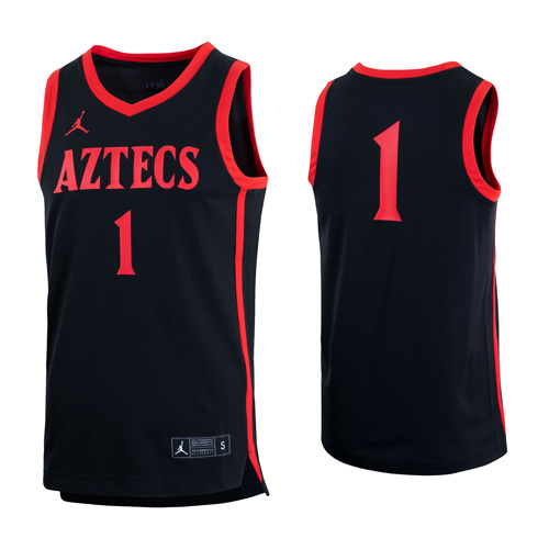 Nike Jordan Aztecs Basketball Jersey S Black