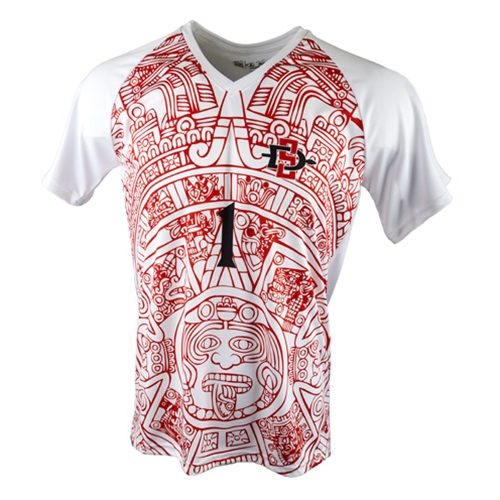 Shop Aztecs - SDSU Aztec Calendar #1 Soccer Jersey