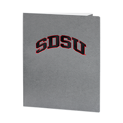 SDSU 2 Pocket Folder - Gray