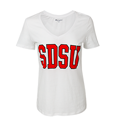 Women's SDSU Tee-White