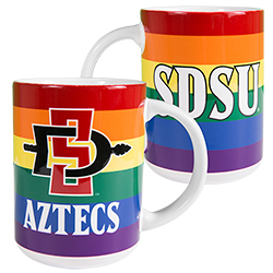 shopaztecs - SDSU Aztecs SD Spear Rainbow Mug