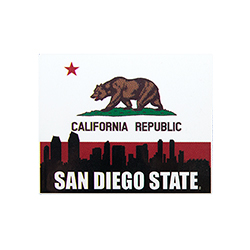 shopaztecs - San Diego State California Flag Decal