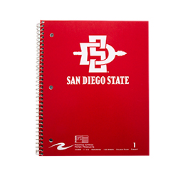 SD Spear 1-Subject Notebook - Red