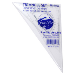 Acrylic Triangles - 8" 2-Piece Set