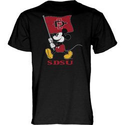 SDSU x Disney Flag Waver SDSU T-shirt - Black