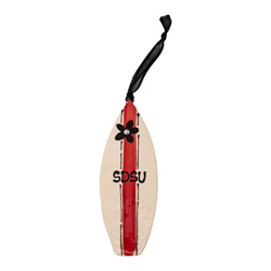 SDSU Surfboard Ceramic Ornament