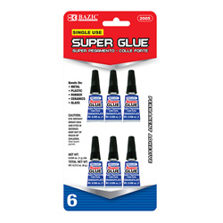 Super Glue Single Use 6Pk