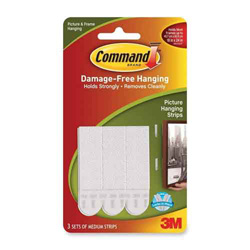 Command Picture Hanging Strips, Med- 3Pk