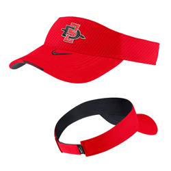 Red nike visor on sale