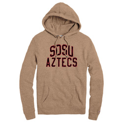 Triblend Hood Distressed SDSU Aztecs