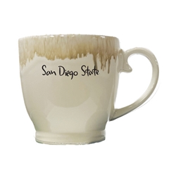 17oz Glazed Drip Edge Mug with San Diego State