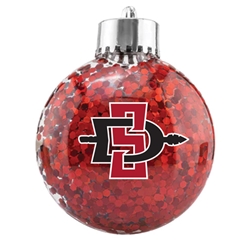 Flat Round Sparkle Ornament with Full Color SDI