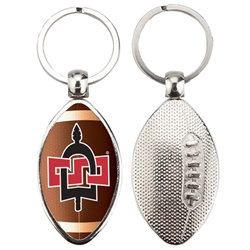 Football metal key tag with SD Interlock