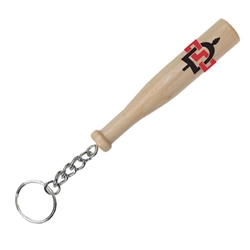 4" Wood Bat Keychain