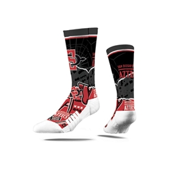 Crew Length Sock SD Interlock and Football Logos