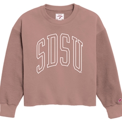 Womens Reverse Fleece Crewneck With SDS