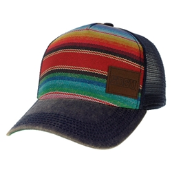 Poncho Striped Trucker Cap