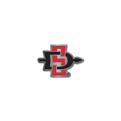 1" SD Interlock Lapel Pin