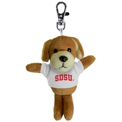 SDSU Plush Dog Keytag