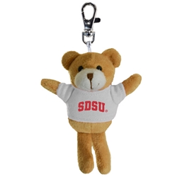 SDSU Plush Bear Keytag