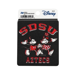 SDSU Aztecs with Mickey and Minnie Holding Hands Disney Decal