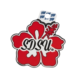 SDSU Hibiscus Flower Decal