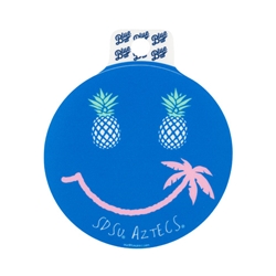 SDSU Aztecs Pineapple Big Grin Smiley Face Decal