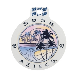 SDSU Aztecs 1897 Palm Trees and Beach Decal