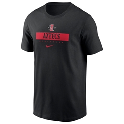 2024 Nike Sideline Dri-Fit Cotton Team Issue Tee SD Interlock Aztecs Athletics